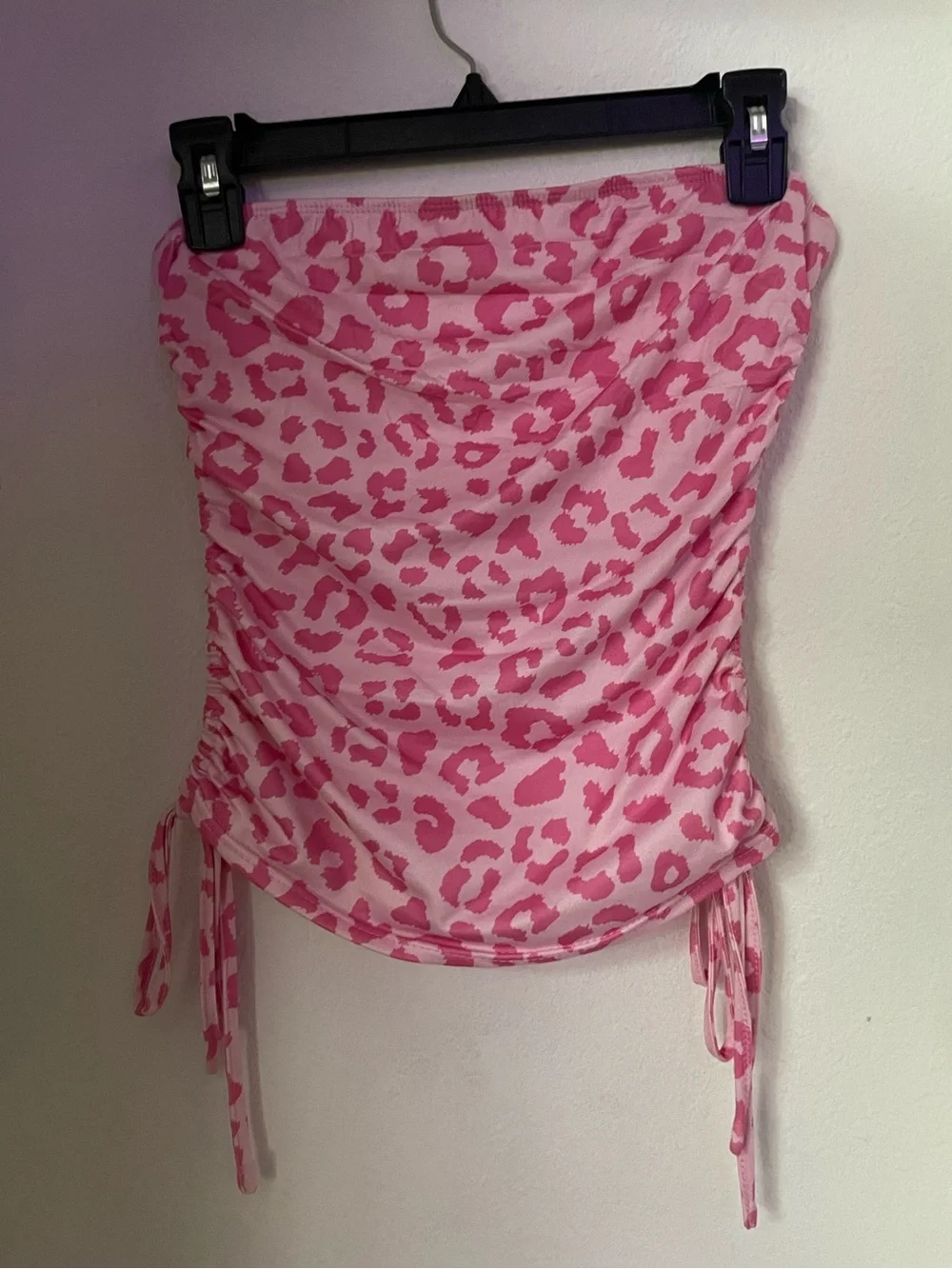 Pink Leopard Print Tube Top (Small) 💖